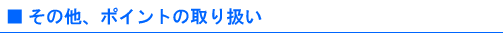 ���̑��A�|�C���g�̎�舵��